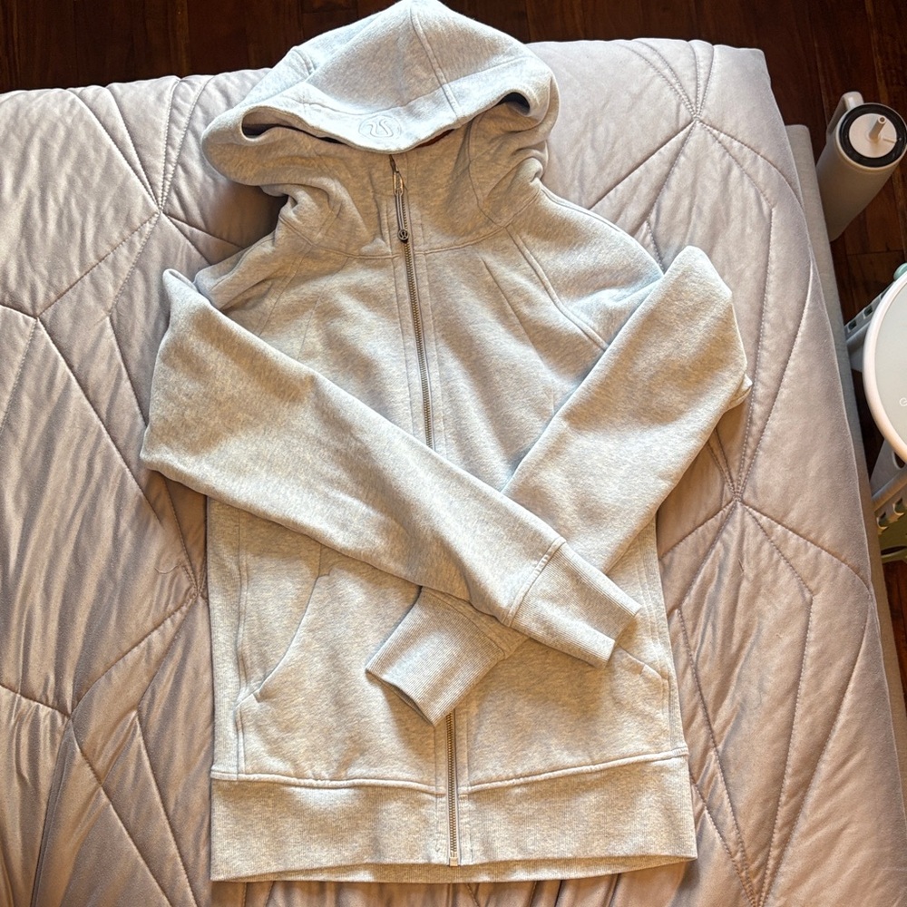 Lululemon Scuba hoodie -  heathered blue linen colour